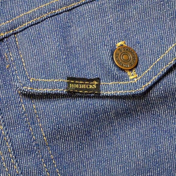 60s Vintage Sears Roebucks Blanket Lined Denim Coat Jacket - Picture 8 of 8